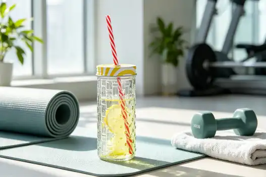 Affordable Wide Mouth Glass Drinking Bottles for Gym and Sports